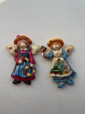 Vintage Gardening Angels Magnets